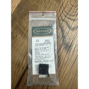 Weaver Top Mount Base 21 Black Gloss 48021